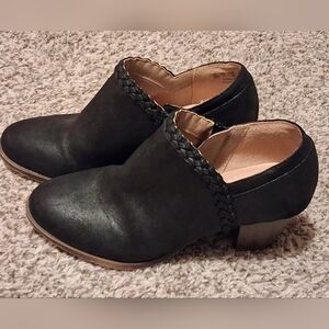 Women's Black Life Stride Flex Braided Ankle Booties